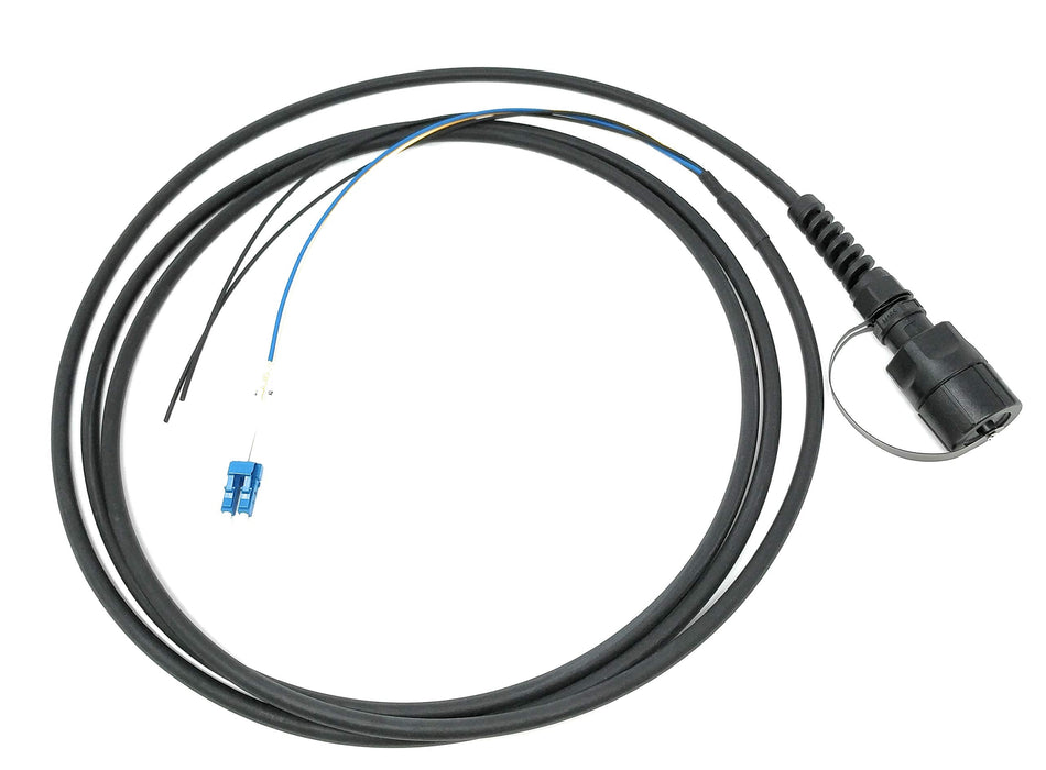 Ultra Spec Cables FTTA Circular Sealed 2 Core LC-UPC Singlemode TPU Outdoor Fiber Optic Cable - 3 Meter
