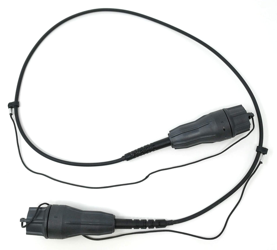 Ultra Spec Cables FTTA Waterproof Encapsulated 2 Core Singlemode TPU Outdoor Fiber Optic Cable - 1 Meter