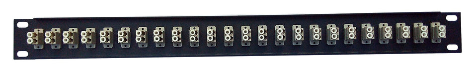 Ultra Spec Cables 24 Port LC Fiber Patch Panel Multimode (Beige Couplers) (loaded 1u) 19"