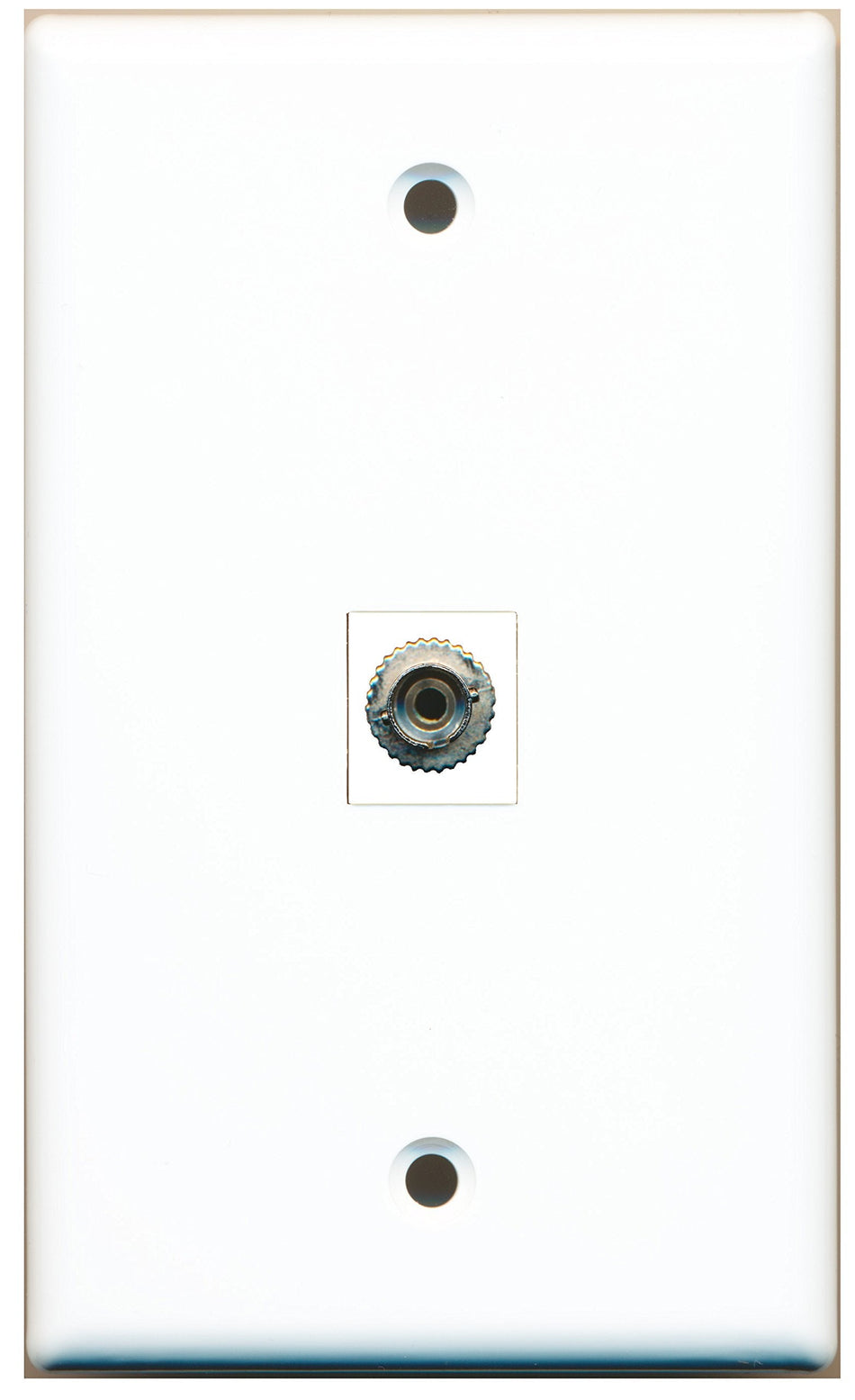RiteAV - 1 Port Fiber ST Simplex Wall Plate - Bracket Included