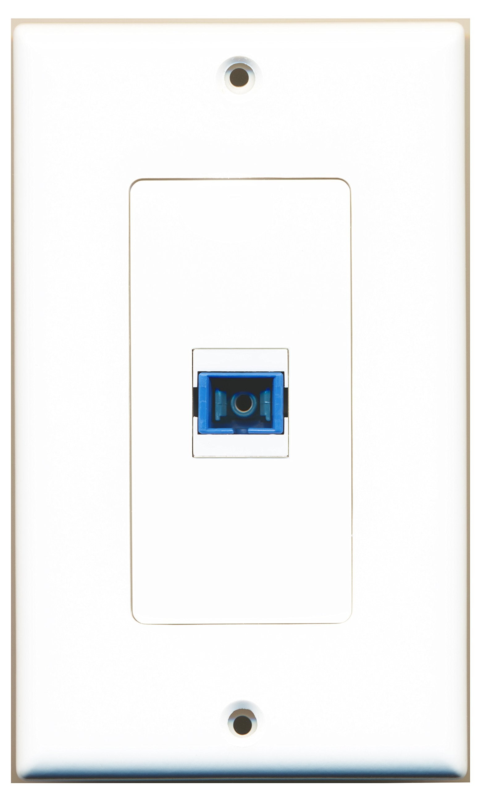 RiteAV - 1 SC Singlemode Fiber Optic Cable Port Simplex Female Decorat ...