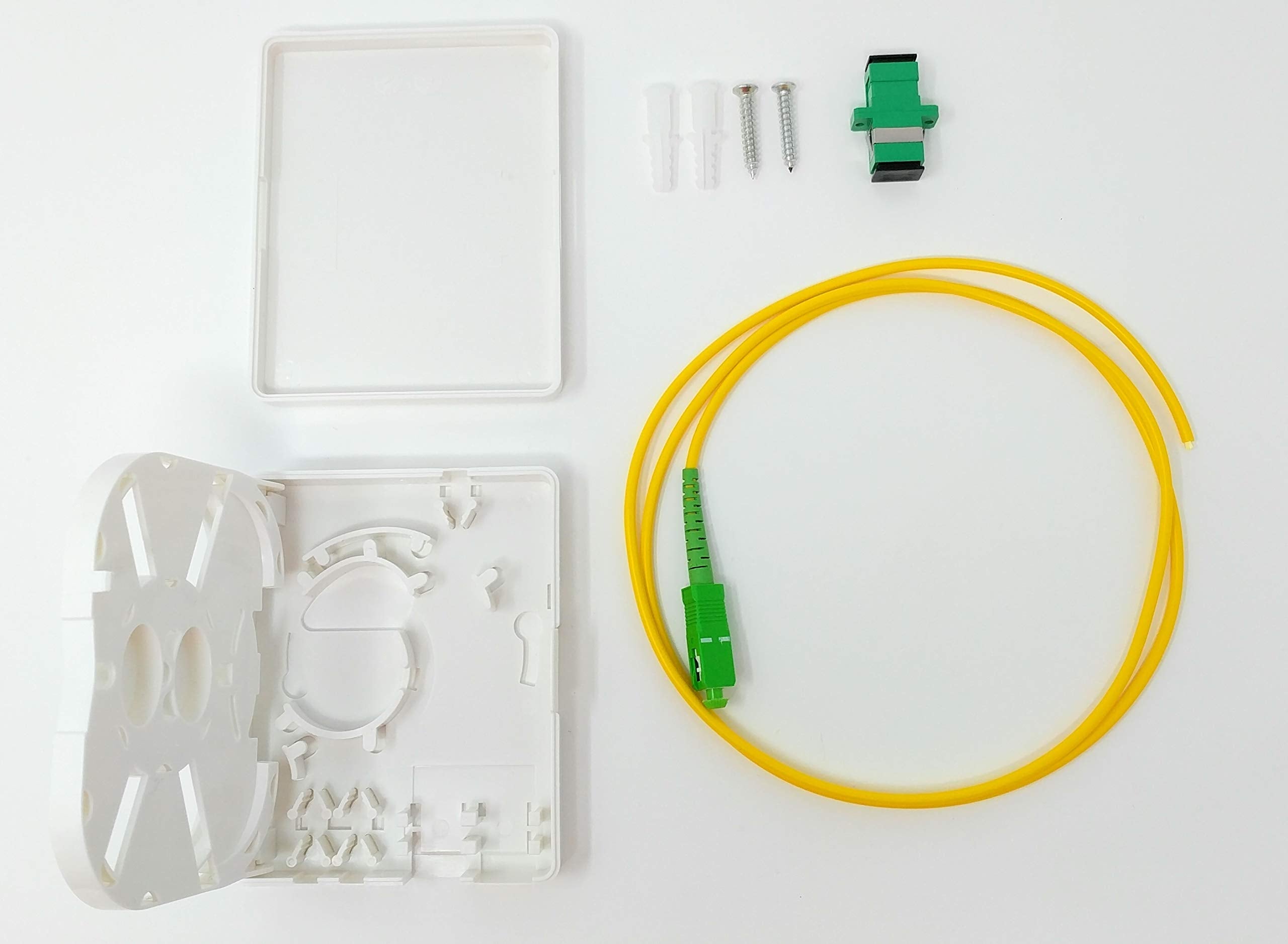 Ultra Spec Cables FTTH 1 Port SC-APC Fiber Termination Box Kit (Includ ...