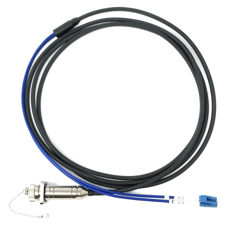 Ultra Spec Cables FTTA Screw-type Stainless Steel Socket to LC-UPC Singlemode Duplex TPU Cable - 5 Meter