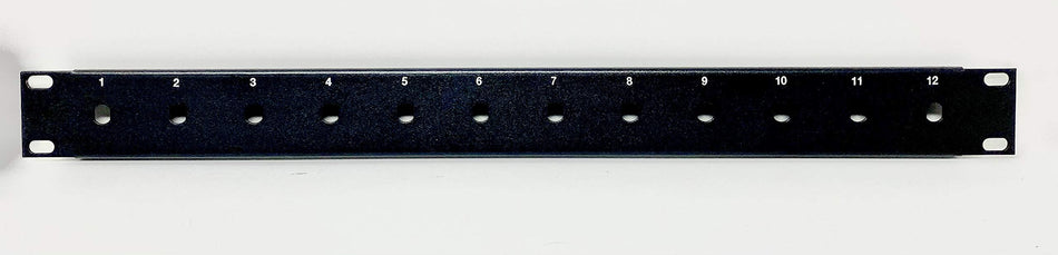 Blank Version (No Adapters) 12 Port Unloaded Fiber Patch Panel 1U 19" - Fits Simplex ST and FC Female/Female Couplers/Adapters [Blank]