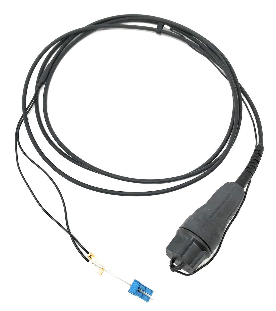 Ultra Spec Cables FTTA Waterproof Encapsulated 2 Core to LC-UPC Singlemode Duplex TPU Outdoor Fiber Optic Cable - 5 Meter