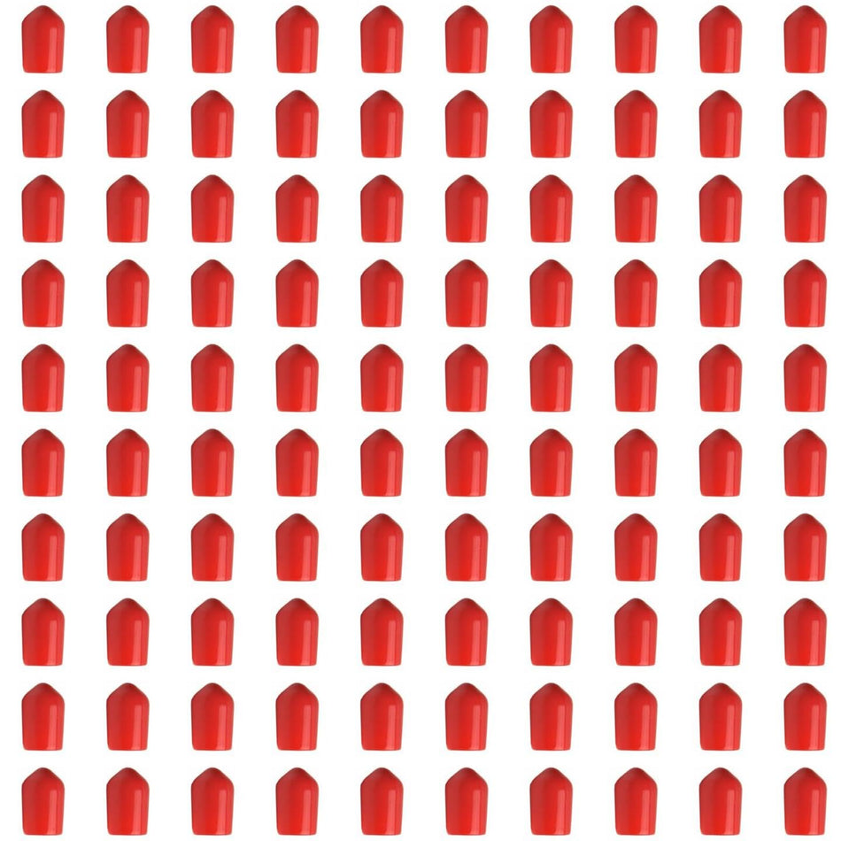 RiteAV - Fiber Optic Dust Caps for Fiber Bulkheads - 1000 caps - (ST Multimode or Singlemode) (Red)