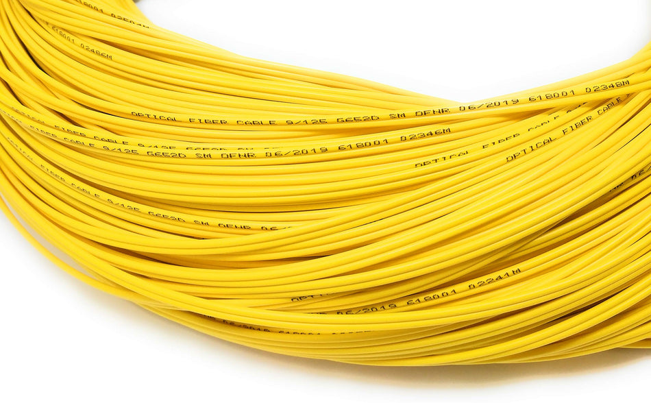 100ft Bulk Fiber Optic Cable Singlemode Duplex (9/125) 3.0mm Jacket (no Spool)