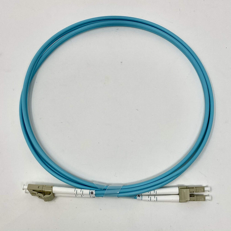 Ultra Spec Cables - Armored OM4 Multimode Duplex PVC (OFNR) LC-UPC to LC-UPC 3.0mm Fiber Optic Cable - 15 Meter