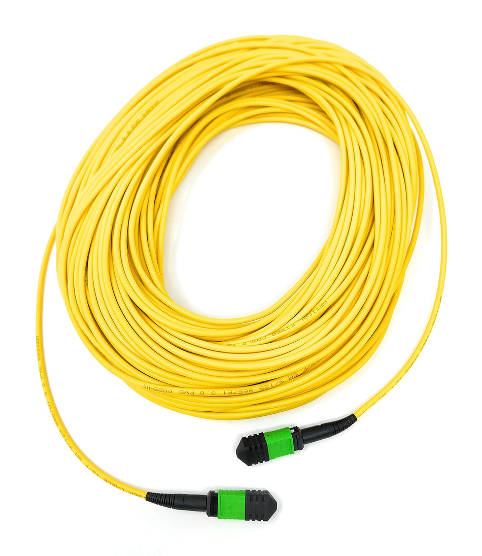 Ultra Spec Cables 12 Fiber Trunk Cable MTP Female to MTP Female Singlemode Type A OFNR - 2 Meter