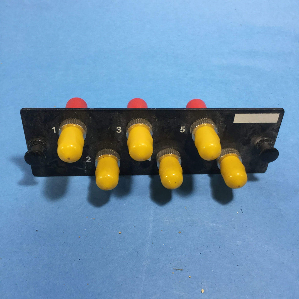Panduit FAP6WST Multi-Mode 6-Port Fiber Adapter Panel with Phosphor Bronze Split Sleeve