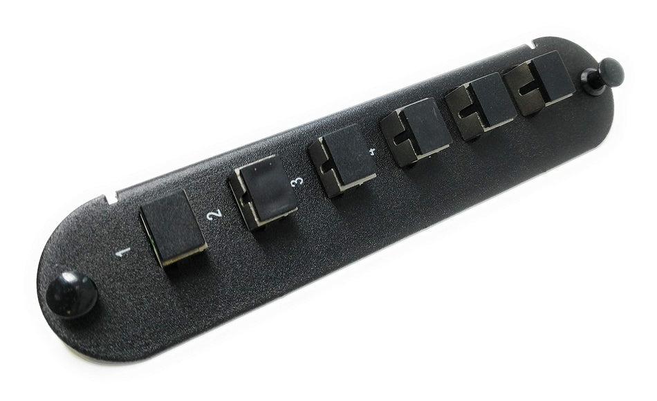 RiteAV - CCH SC/FC (6 Port Simplex w/6 Fiber Connectors) Adapter Panel (Non-LGX) Silver/Black (9/125) for Yellow OS2 Singlemode APC