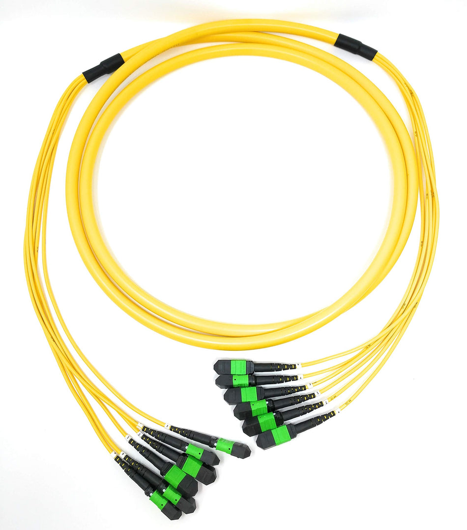 Ultra Spec Cables 72 Fiber Trunk Cable MTP Female x 6 to MTP Female x 6 Singlemode Straight Through OFNR - 2 Meter