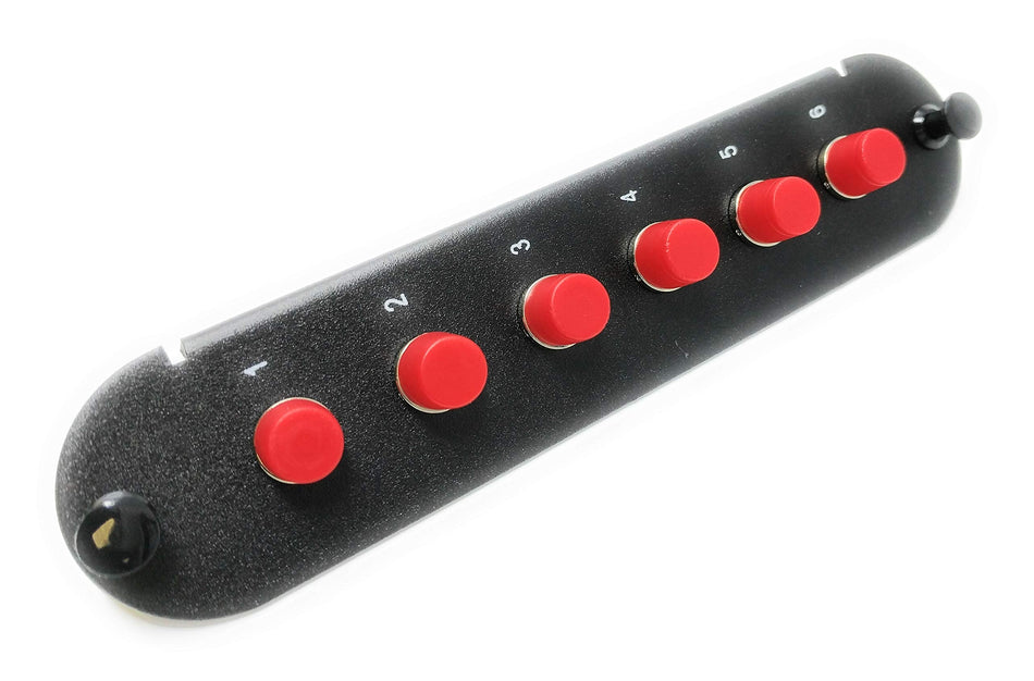 RiteAV - CCH FC/FC (6 Port Simplex w/6 Fiber Connectors) Adapter Panel (Non-LGX) Silver/Black (50/125) for Orange OM2 Multimode