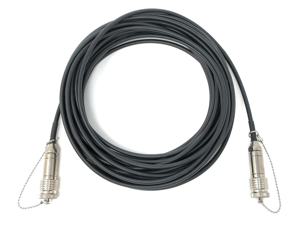 Ultra Spec Cables FTTA Outdoor Rated Screw-type Stainless Steel Plug to Plug Singlemode Duplex TPU Cable - 10 Meter