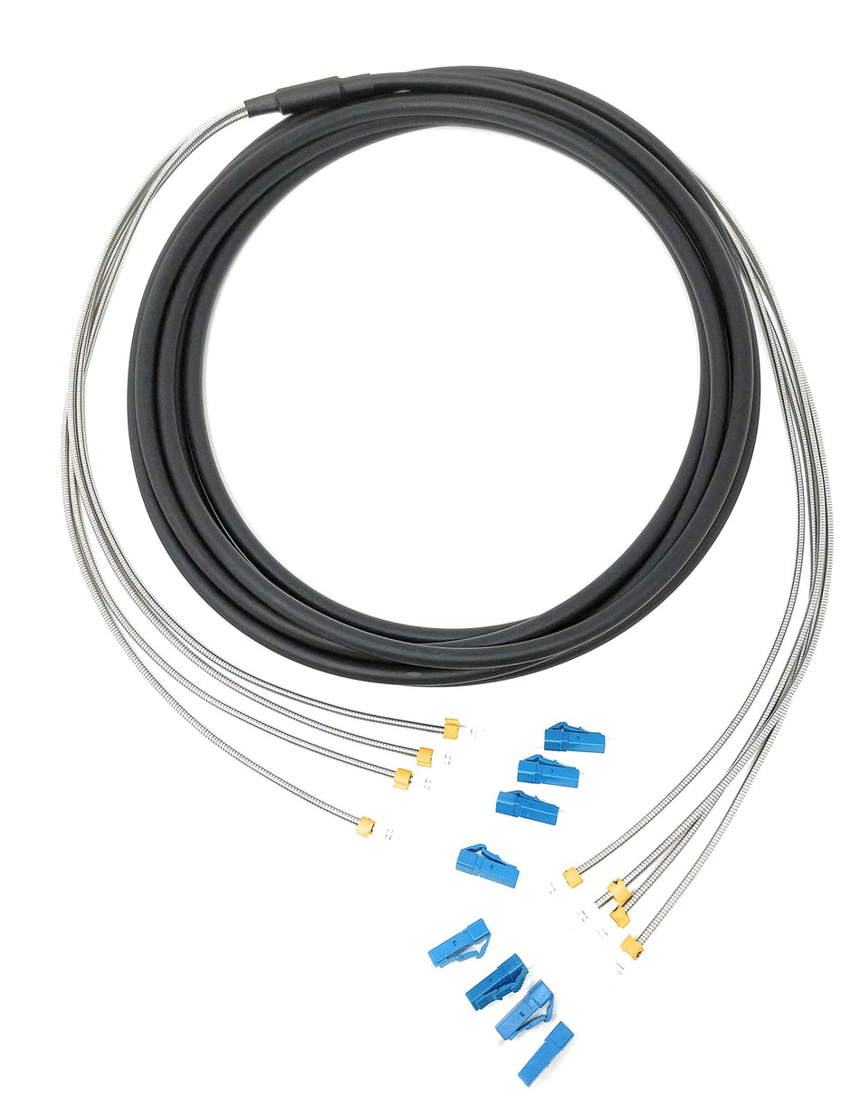 Ultra Spec Cables FTTA/CPRI Waterproof Armored LC-UPC Singlemode 4 Core Outdoor LSZH Fiber Optic Cable - 10 Meter