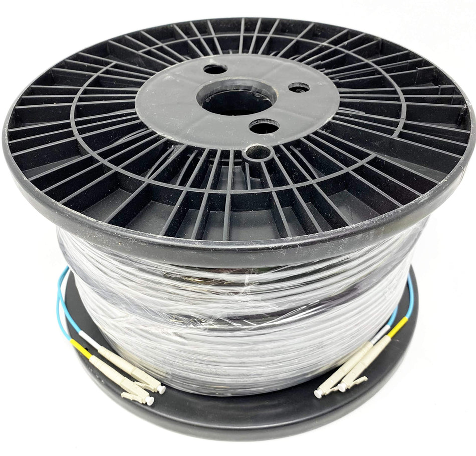 RiteAV - Direct Burial/Outdoor LC-LC 2-Strand Fiber Optic Cable - OM3 Multimode (50/125) - 200M (656ft)