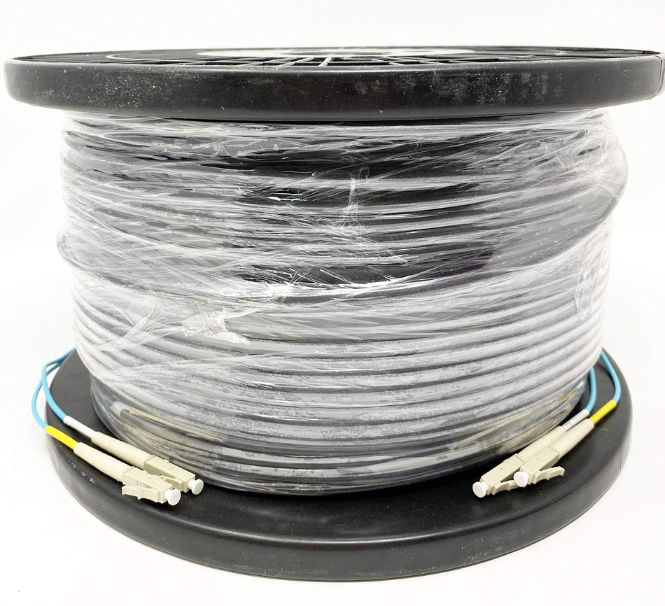 RiteAV - Direct Burial/Outdoor LC-LC 2-Strand Fiber Optic Cable - OM3 Multimode (50/125) - 200M (656ft)