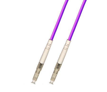 Ultra Spec Cables 0.3M (1ft) Multimode Simplex OM4 Fiber Optic Patch Cable Cord (50/125) - LC to LC