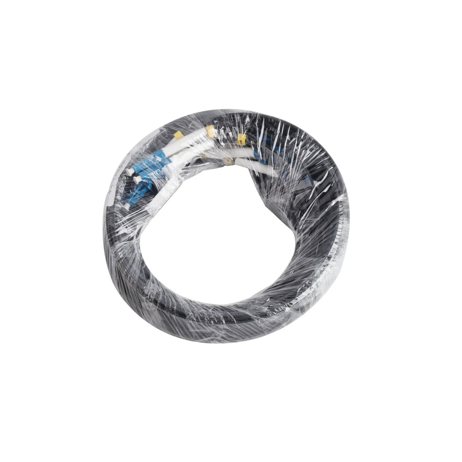 RiteAV - UPC 4 LC to 4 LC Fiber Optic Wire Single-mode 4-core Outdoor Extension Optical Cable Convert Patch Cord 30M/50M/80M/100M/120M