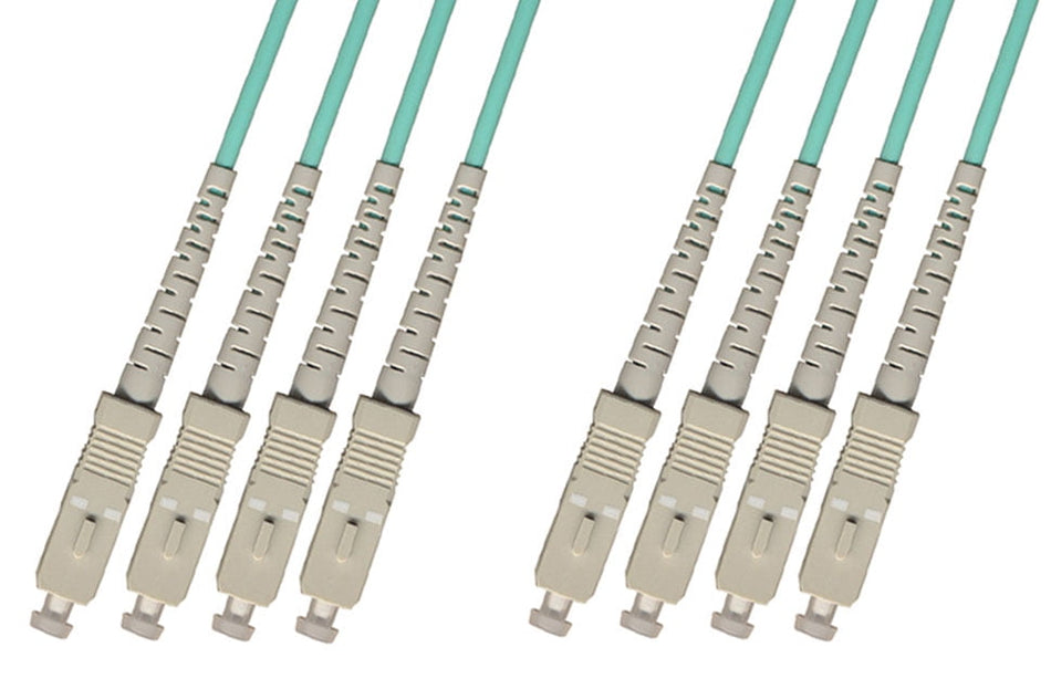 RiteAV - Direct Burial/Outdoor SC-SC 4-Strand Fiber Optic Cable - 10Gb Multimode (50/125) - 100M