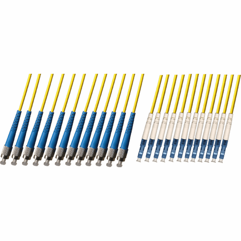 FC/LC 12 Strand Fiber Optic Cable (9/125) Singlemode 100M