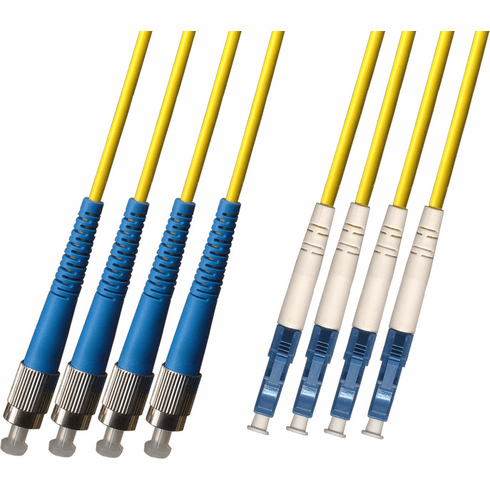 FC/LC 4 Strand Fiber Optic Cable (9/125) Singlemode 100M