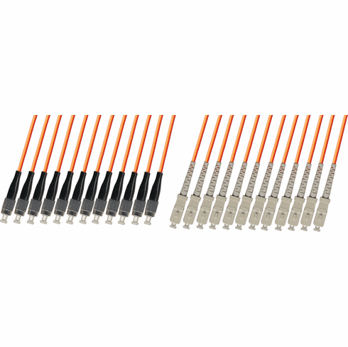 FC/SC 12 Strand Fiber Optic Cable (50/125) Multimode 100M