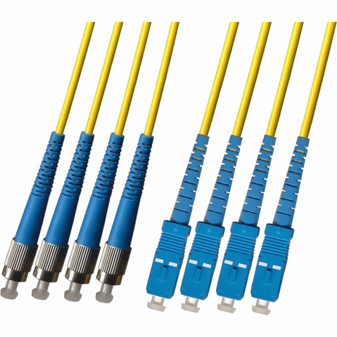 FC/SC 4 Strand Fiber Optic Cable (9/125) Singlemode 100M