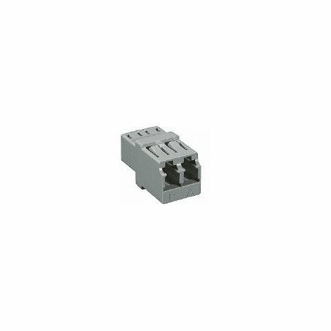 Fiber Optic Adapter LC to LC Multimode Duplex Flange Mount