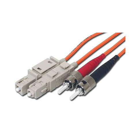 Fiber Optic Patch Cable SC/ST, Duplex, 3m