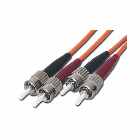 Fiber Optic Patch Cable ST/ST, Duplex, 5m