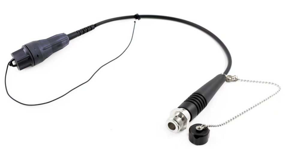 ODC 2-Pin Male-LC DX w/FullAxs Sleeve SM I/O BLK Armored