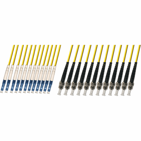 LC/ST 12 Strand Fiber Optic Cable (9/125) Singlemode 100M