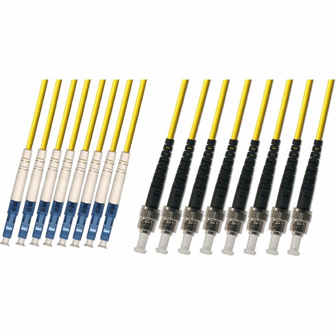 LC/ST 8 Strand Fiber Optic Cable (9/125) Singlemode 100M