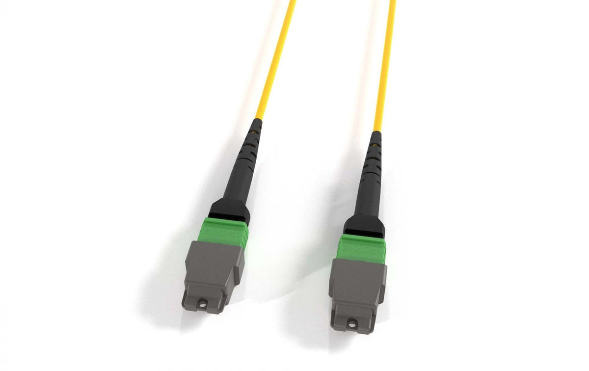 Ultra Spec - MTP 9/125 Singlemode OS2 Fiber Optic Cable Plenum (OFNP) 8 Strand Fiber - 2 Meter Female to Female Type A