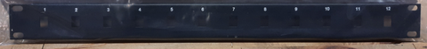19 inch - Unloaded - Feedthru Panel - 12 Port - 1U - LC DX/SC SX Footprint