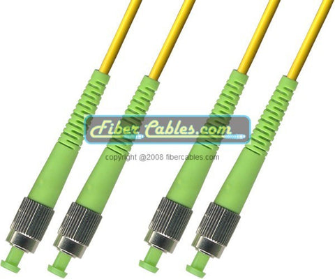 APC/APC - Singlemode (9/125) - Duplex - Fiber Optic Cable - FC-APC to FC-APC