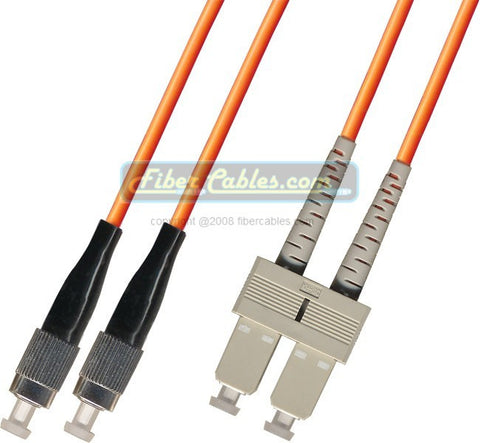 OM1 - Multimode (62.5/125) - Duplex - Fiber Optic Cable - FC to SC
