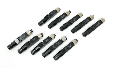 Field Installable FC-UPC Singlemode 9/125 Connector for 0.9mm, 2.0mm, 3.0mm Cable (10 Pack)