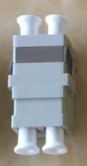 Fiber Optic Cable Flangeless Adapter/Coupler LC-LC Duplex Gray OM2 (500 Pack)