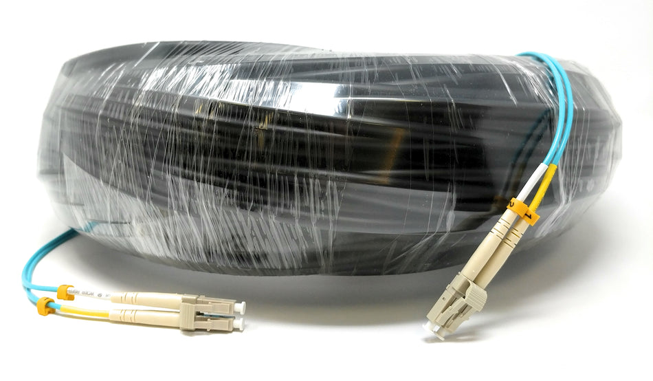 Direct Burial/Outdoor LC-LC 2-Strand Fiber Optic Cable - OM3 Multimode (50/125) - 125M