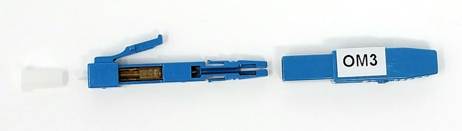 Ultra Spec Cables Field Installable LC-UPC Multimode OM3 50/125 Connector for 0.9mm Cable (10 Pack)