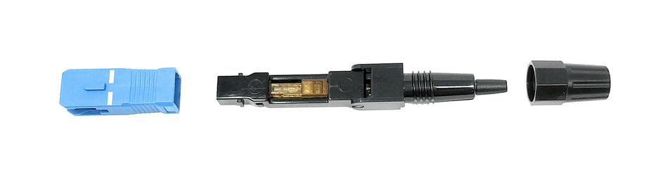 Field Installable SC-UPC Singlemode 9/125 Connector for 0.9mm, 2.0mm, 3.0mm Cable (10 Pack)