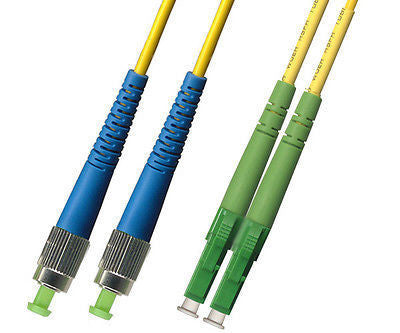 APC/UPC - Singlemode (9/125) - Duplex - Fiber Optic Cable - LC-APC to FC-UPC