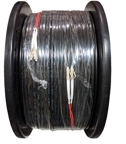 RiteAV - Direct Burial/Outdoor LC-LC 2-Strand Fiber Optic Cable - Multimode OM2 (50/125) - 300M
