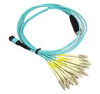 OM4 - 40Gb Multimode (50/125) - 12 Strand - Fiber Optic Cable - MPO to 12xLC - Plenum